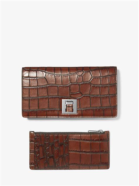 michael kors crocodile reptile skin wallet|Bancroft Crocodile.